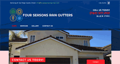 Desktop Screenshot of fourseasonsraingutters.com