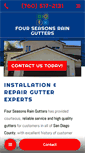 Mobile Screenshot of fourseasonsraingutters.com